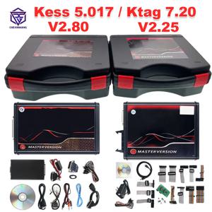 Kess 온라인 2.80 EU 레드 KTAG 7.020 2.25 OBD2 OBD 2 자동차 트럭 ECU 칩 튜닝 키트, 툴박스 포함 무제한 수리 키트, V2 V5.017
