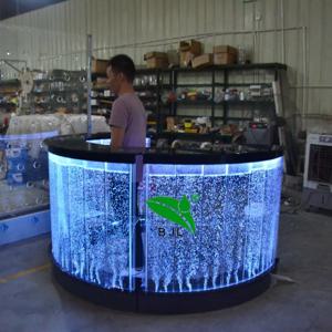 맞춤형 발광 중고 커피 바 카운터, LED 휴대용 칵테일 바 가구, 글로우 모바일 칵테일 LED 바 카운터