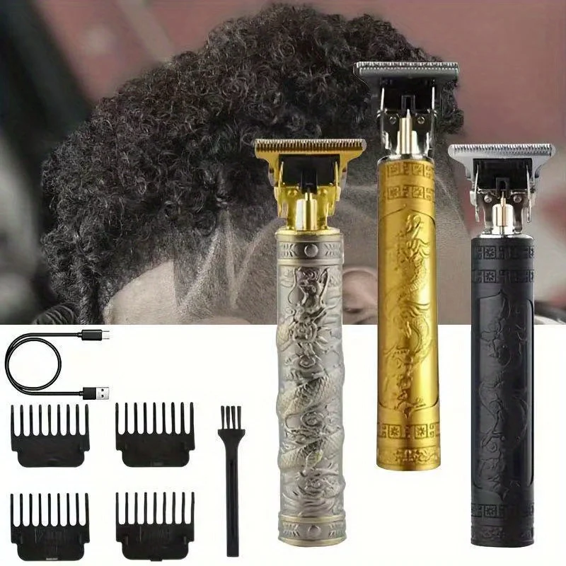 이발소용으로 설계된 고출력 전기 이발기, USB 충전으로 면도 및 트리밍에 이상적입니다.