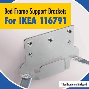 6팩 Ikea Skorva 미드빔 침대 장착 브래킷(피팅 나사 포함) 캠핑카 변환 브래킷 116791