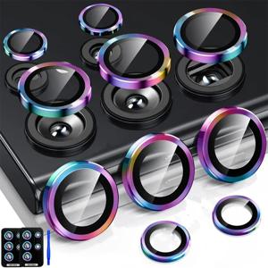 삼성 S25 S26 울트라 S24 S23 S22 울트라 케이스용 카메라 렌즈 보호기 강화유리 필름 티타늄 합금 링 폰 액세서리