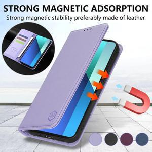 지갑 피부 친화적 인 강력한 자기 카드 슬롯 플립 가죽 케이스 Xiaomi Redmi Note 13 Pro + 12 12S 11 11S 10 9 Pro 8T 7 커버