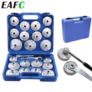 EAFC 23 개/대 자동차 오일 필터 캡 제거 렌치 소켓 세트 1/2 