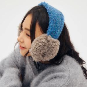여성을위한 새로운 압연 플러시 컬러 매칭 귀마개 겨울 여행 따뜻한 귀 보호 다목적 맞춤형 레이스 업 풀오버 모자
