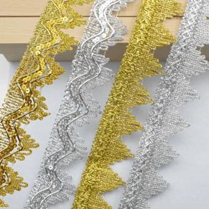 5 미터/16.4Ft 각 팩 새로운 레이스 벨트 의류 액세서리 DIY 레이스 커튼 레이스 의류 액세서리 4cm 크라운 레이스
