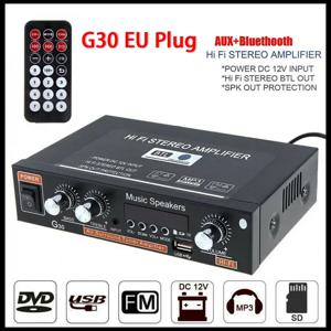 G30 디지털 앰프 30W + 30W HiFi 스테레오 Bluetooth USB 라디오 - 홈 오디오 및 소규모 무대를 위한 컴팩트하고 고품질 사운드