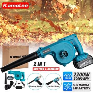 Kamolee 20000rpm 무선 전기 헤어 드라이어 2 in 1 진공 청소기 가정용 18V 블로우/흡입 2-in-1 송풍기 도구
