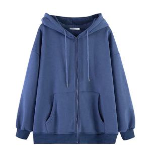 루즈한 여성 후드티, 캐주얼 솔리드 집업 후드 맨투맨, 하라주쿠 한국 루즈한 커플 후드 재킷 코트, 스트리트웨어