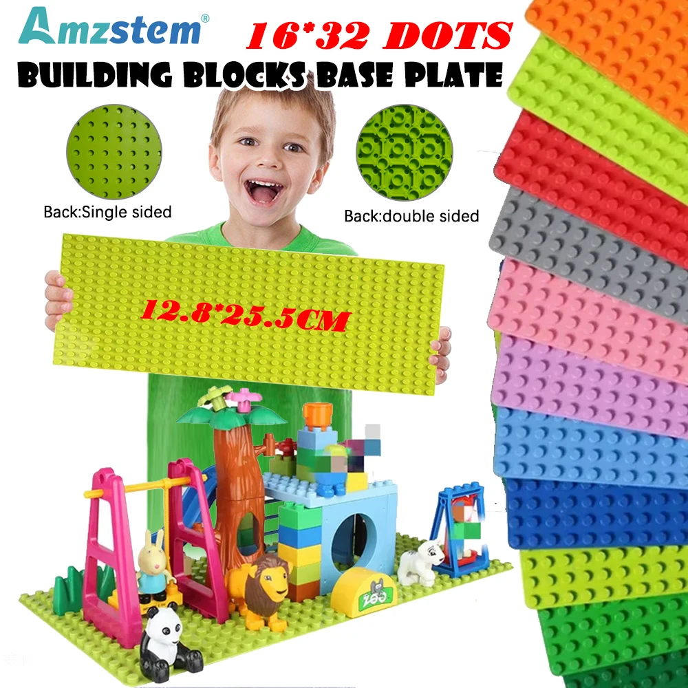 16x32 베이스 플레이트 DIY 조립 빌딩 블록 베이스 플레이트 16*32 클래식 빌딩 블록 베이스 보드 단일 양면 베이스 플레이트