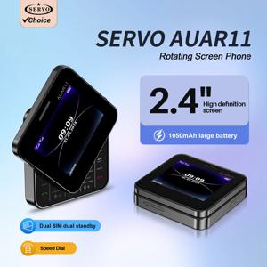 서보 AUAR11 2G GSM 회전식 휴대폰 2 SIM FM 라디오 손전등 마법의 목소리 2.4인치 회전 슬라이딩 스크린 폰 블랙리스트