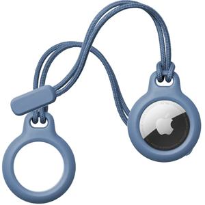 스트랩 보호 커버가있는 Apple Airtags 로케이터 용 케이스 Airtag 홀더 트래커 키 가방 수하물 용 분실 방지 키 체인 케이스