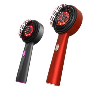 전동 헤드 마사지기, 모발 성장 빗, 두피 릴렉스 마사지기, 적광 오일 어플리케이터, 탈모 방지 헤어 케어 헤어 브러시, 630nm