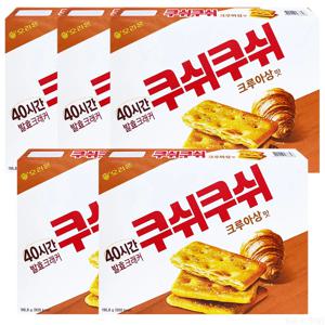오리온 쿠쉬쿠쉬 크루아상맛 196g 5개, 과자 간식