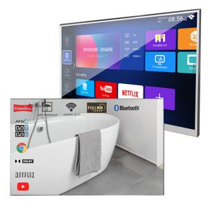 Souria 22 인치 스마트 미러 LED 욕실 TV IP66 방수 샤워 통합 WiFi DVB ATSC 튜너 텔레비전 안드로이드 스파 호텔