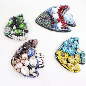 수제 페르시 금붕어 헝겊 스티커 DIY 의류 장식 헝겊 스티커 의류 구멍 패치 스티커
