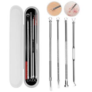 4/8PCS 여드름 블랙 헤드 코메돈 블랙 스팟 여드름 흠집 제거제 스킨 케어 여성 뷰티 여드름 치료 모공 클렌저 바늘 후크