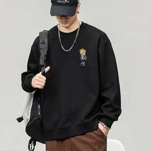 트랜드인 캐릭터 프린트 봄 가을 얇은 맨투맨 오버핏 라운드넥 긴팔 티셔츠 간절기 데일리룩TS3082