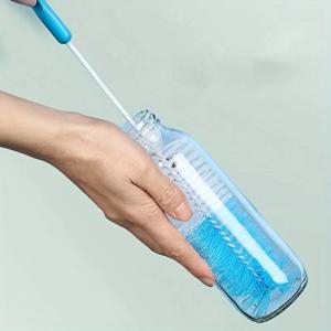긴 손잡이 컵 브러시, 주방 유리 병 청소 브러시, 우유 병 차 컵 수세미, 전기 필요 없음 청소 도구