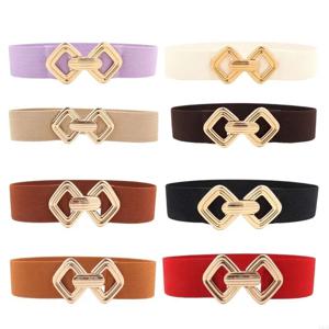 D0UB 허리 Cincher Underbust 허리띠 우아한 탄성 벨트 랩 드레스 허리 벨트 스커트 청바지 보석