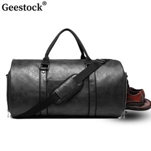 Geestock PU 세트 여행 가방, 대용량 운반 의류 가방, 비즈니스 비행 수하물 여행 가방, 남성 여성 신발 파우치 포함
