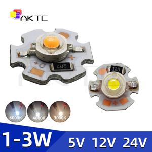 스포트라이트 다운라이트 일몰 조명 16mm 20mm LED 램프 보드 1W 3W 단색 5V 12V 24V 3000K 따뜻한 4000K 중립 6000K 흰색