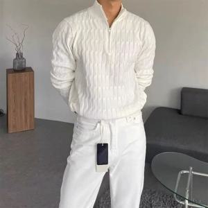 복제 럭셔리 스웨터 남성 스웨터 저지 한국어 리뷰 많은 옷 니트웨어 가디건 가을 남성 의류 남성 코트 Hırka