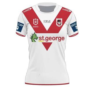 독특한 NRL English 2024 홈 앤 어웨이 럭비 저지 세인트 조지의 새롭고 오래된 고품질 반팔 맞춤형 티셔츠