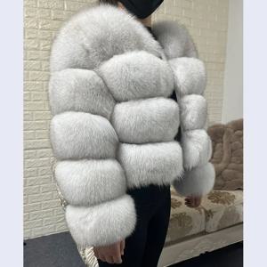 2025 마오마오콩 천연 리얼 폭스 퍼 코트 여성 겨울 긴팔 럭셔리 라쿤 퍼 재킷 두꺼운 탑 여성 퍼리 코트 베스트