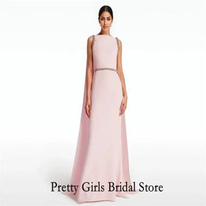 아랍 Morden 스타일 드레이프 크리스탈 이브닝 드레스, 맞춤형 인어 정장, 사이드 슬릿, 무도회 파티, 여성 신부