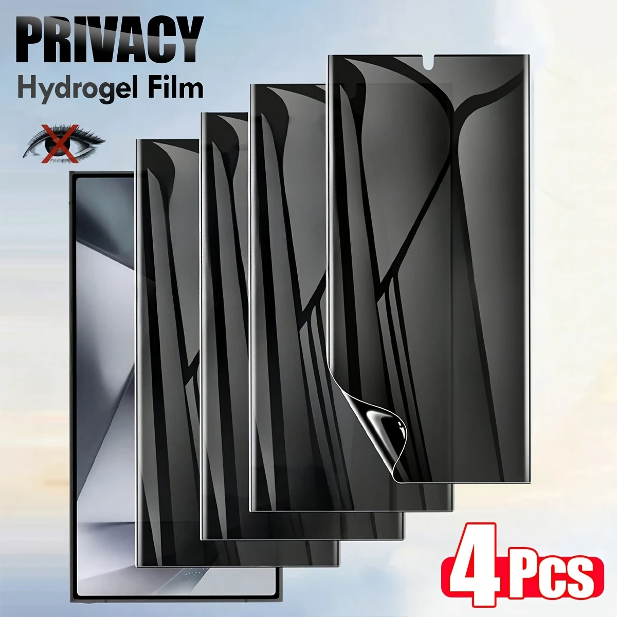 삼성 갤럭시 S25 S24 S23 S21 S22 울트라 화면 보호기에 대 한 4Pcs 안티 스파이 소프트 하이드로 겔 필름 삼성 참고 20 10 9 8 S10 S9