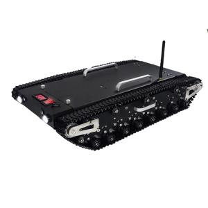 큰 하중 RC 탱크 기계식 로봇 자동차, 탄소강 및 스테인리스강 배틀 섀시 WT-500 탱크, RC 로봇 자동차 키트용 로봇 섀시