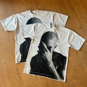 !Frank Ocean Singer Hip Hop Street Sle Loose ort Sve T irt 여름 2025 Faion 캐주얼웨어
