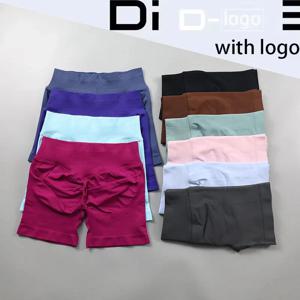 DF 임팩트 스포츠 반바지 로우 리브드 허리밴드 요가 숏 하이 스트레치 러닝 심리스 스크런치 범 워크아웃 짐 반바지
