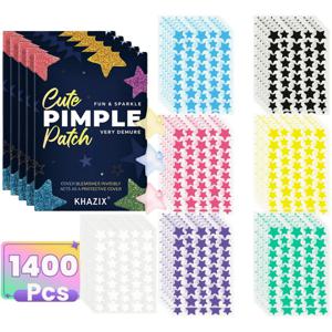 다양한 색상의 별 여드름 패치, 얼굴 여드름 패치, 컨실러 여드름 패치, 여드름 패치 1400개, 초박형