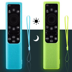 삼성 TV Bn59-01357a/01363L/01364A TM -1990C 태양열 원격 제어 보호 커버용 Litchi 질감 실리콘 케이스