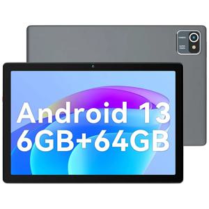 URAO MB1001 안드로이드 13 태블릿 10인치 6GB 램 + 64GB 저장용량 (최대 128GB 확장 가능) 5000mAh 배터리 IPS 디스플레이 5G 와이파이 듀얼 카메라 태블릿 PC 선물