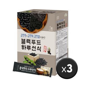 엄마사랑 블랙푸드 하루 선식 미숫가루 3박스 20g x 120개입