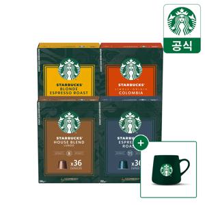 [그린머그] 스타벅스 캡슐커피 by 네스프레소 빅팩 1+1, 2BOX 36P 모음전