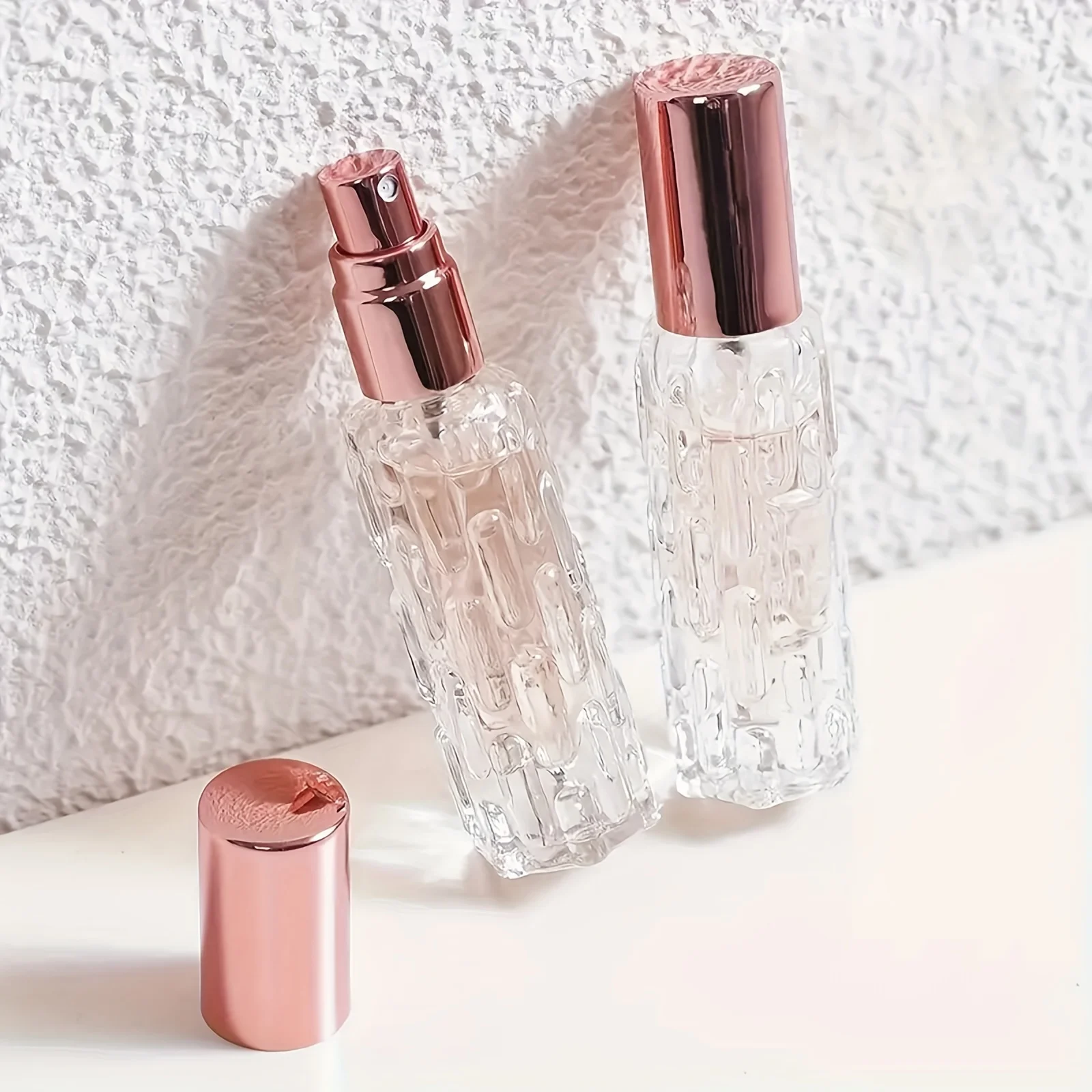1pc 10ml 유리 휴대용 리필 형 향수 병 화장품 용기 빈 스프레이 분무기 여행 하위 병
