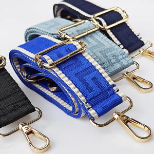 1 조각 1.50 인치 와이드 조절 가능한 핸드백 스트랩 지갑 스트랩 교체 어깨 크로스 바디 스트랩 미로 패턴 가방 스트랩