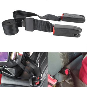 2점 스트랩 Isofix/래치 인터페이스 연결 스트랩 고정 밴드 자동차 어린이 안전 벨트