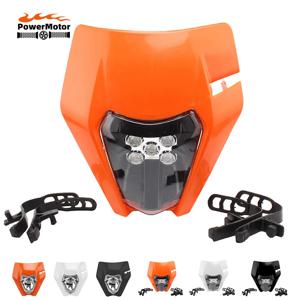 KTM LED 헤드 라이트 플레이트 EXC EXCF SX XC 125 150 250 350 450 Motocross Dirt Pit 자전거 액세서리 Moto Enduro 오토바이 마스크