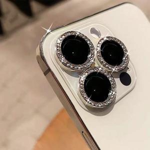 블링 글리터 다이아몬드 카메라 렌즈 보호 케이스 iPhone 16 15 14 13 11 Pro Max Plus Sreen Protectors 필름 iPhone 16E Pro