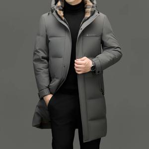 남성용 롱 다운 재킷, 하이 퀄리티 덕 다운 패딩, 디자이너 의류, 남성용 후드 재킷, 겨울 재킷, 캐주얼 남성 자루, 남성 코트