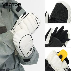 VECTOR 하프 탈착식 이너 다섯 손가락 이너 바일 손가락 보호 스키 장갑, 셰리 코튼 이너 팜 보호 케블라, 신제품