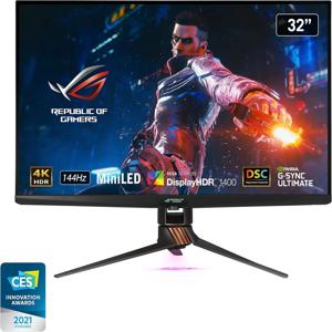 정품 스위프트 32 인치 4K HDR 게이밍 모니터, 144Hz DSC, UHD (3840x2160) PC 모니터, 미니 LED IPS, G-SYNC 얼티밋 포함