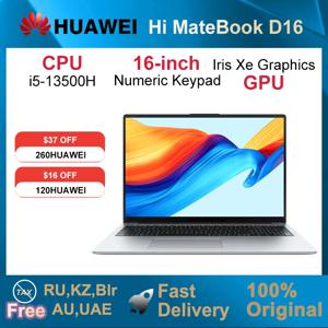 2025 Hi MateBook D16 i5-13500H 16GB 1TB 16인치 노트북 넷북 숫자 키패드 노트북 컴퓨터 SSD Intel Iris Xe 그래픽