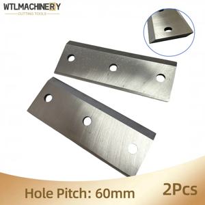 우드 치퍼 블레이드, 우드 파일 치퍼 블레이드, 피어싱 블레이드 도구, 홀 피치 60mm, 3 홀, 150x55x5mm, 2 개