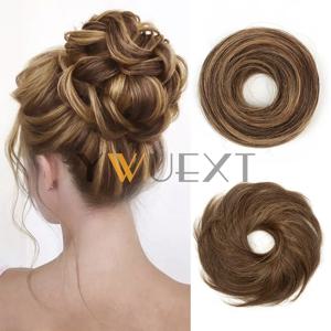 인간의 머리카락 빵 포니 테일 헤어 피스 브라질 머리 조각 여성용 롤빵 Scrunchies Updos 도넛 Chignon 100% 인간의 머리카락 확장
