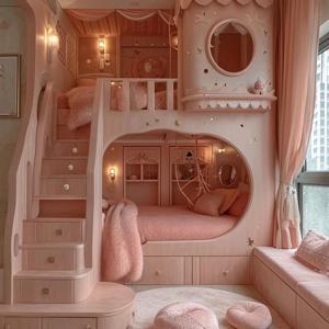 가드 레일 유럽 어린이 침대 더블 데커 일반 사용자 정의 디자인 소녀 유아 침대 공주 성 Cama Infantil 가구 홈